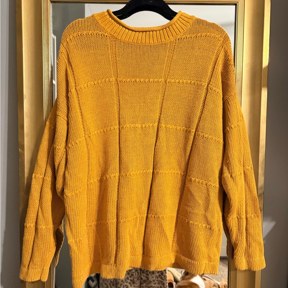 Vintage Forenza Vibrant Yellow Crew Neck Sweater